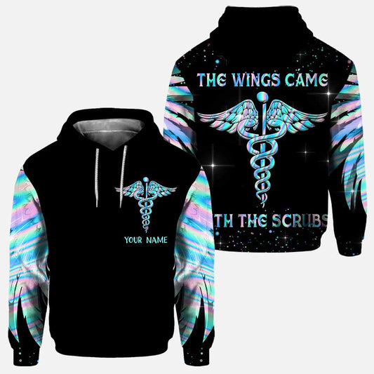 Les ailes étaient incluses avec la blouse - T-shirt et sweat à capuche personnalisés pour infirmières
