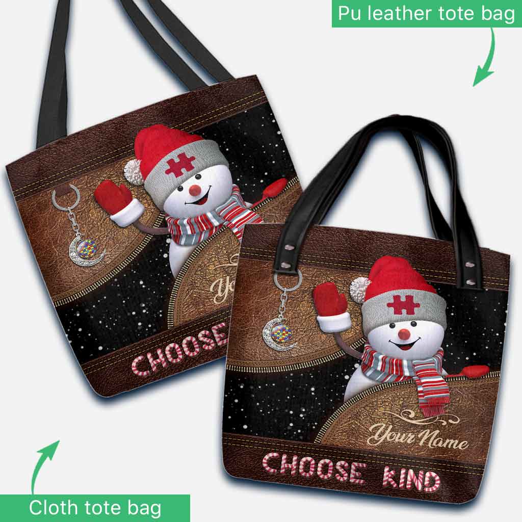 Choisissez la gentillesse - Sac fourre-tout personnalisé pour la sensibilisation à l'autisme