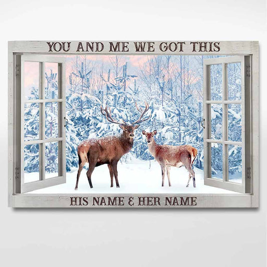 Toi et moi, on gère ça - Affiche de chasse personnalisée