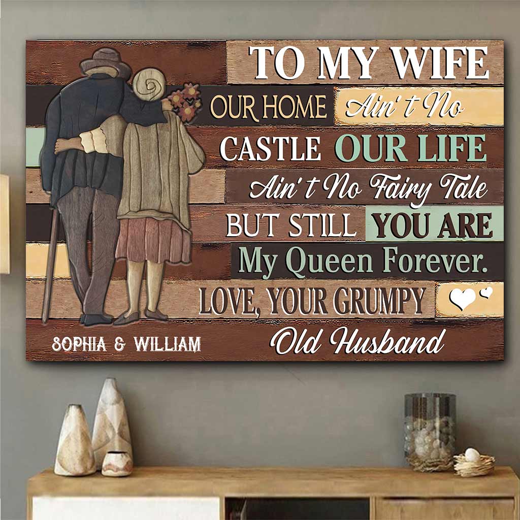 Je t'aimerai plus longtemps - Affiche personnalisée pour couples