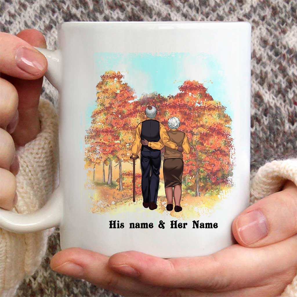 Dieu a béni le chemin semé d'embûches - Mug personnalisé pour couple