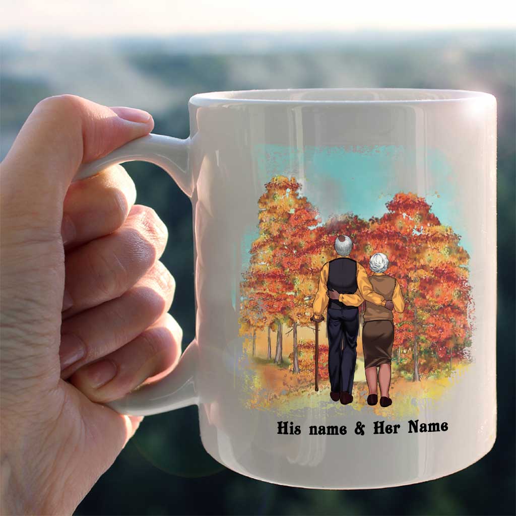 Dieu a béni le chemin semé d'embûches - Mug personnalisé pour couple