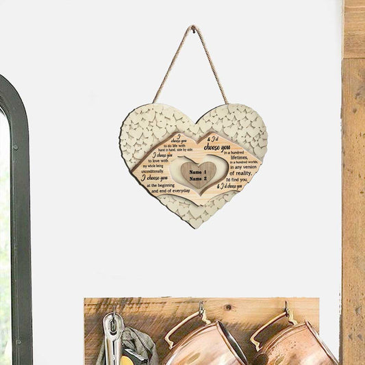 I Want Us - Personalized Couple Wood Sign