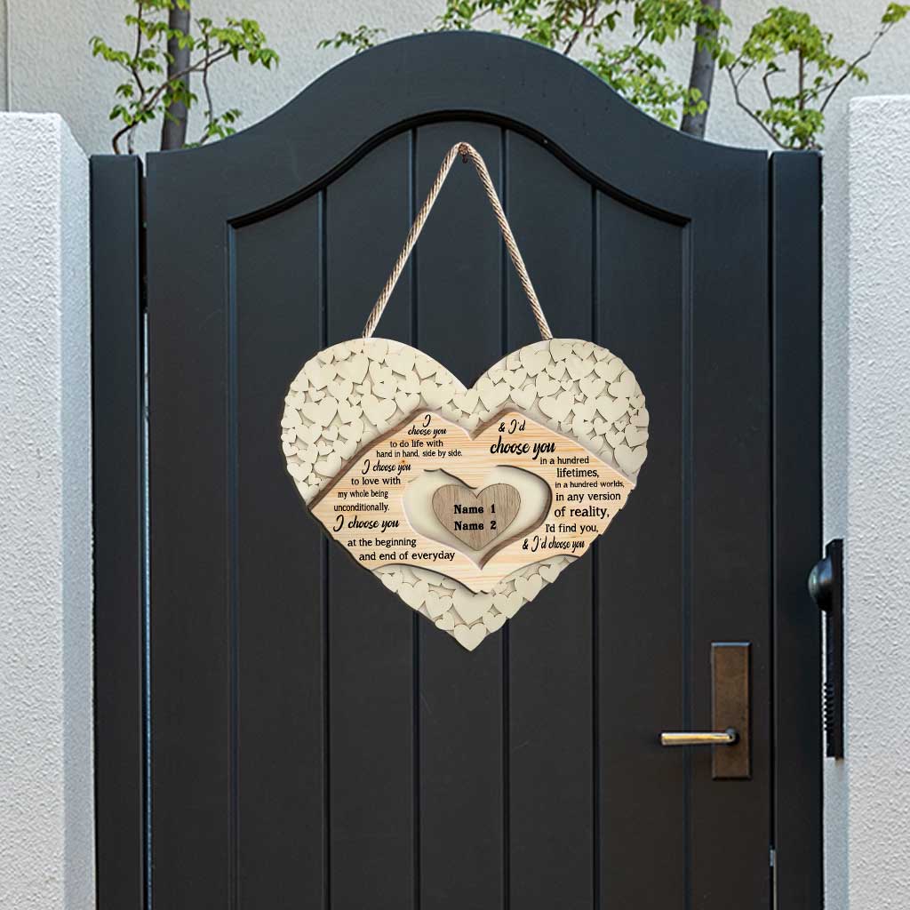 Je nous veux - Panneau en bois personnalisé pour couples