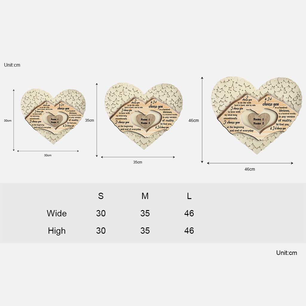 Je nous veux - Panneau en bois personnalisé pour couples