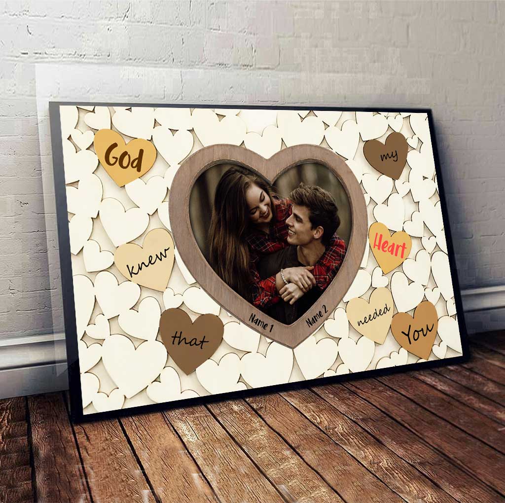 Où que je sois avec toi - Affiche personnalisée pour couples