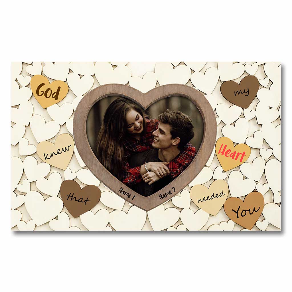 Où que je sois avec toi - Affiche personnalisée pour couples