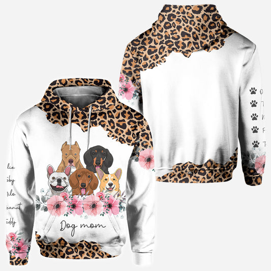 Maman de chien - T-shirt et sweat à capuche personnalisés avec motif chien pour la fête des mères