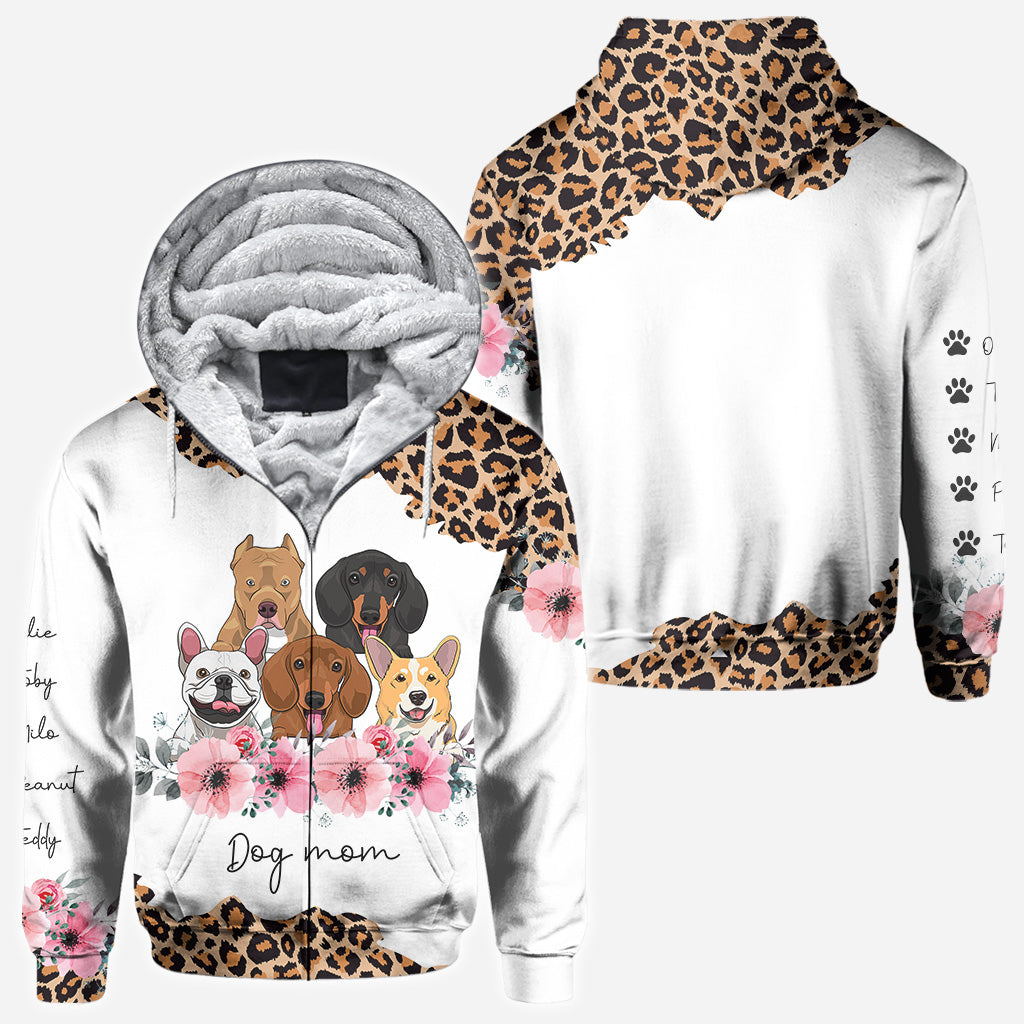 Maman de chien - T-shirt et sweat à capuche personnalisés avec motif chien pour la fête des mères