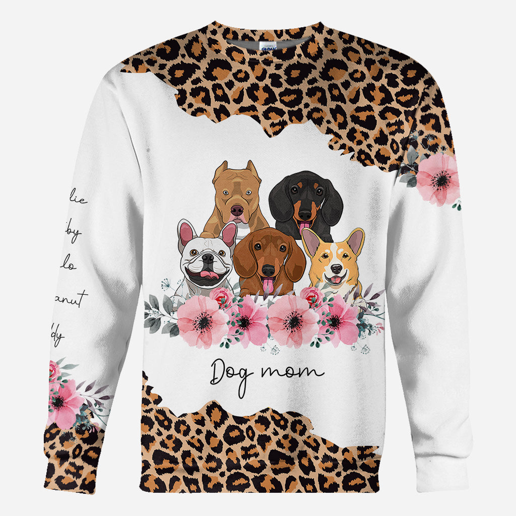 Maman de chien - T-shirt et sweat à capuche personnalisés avec motif chien pour la fête des mères