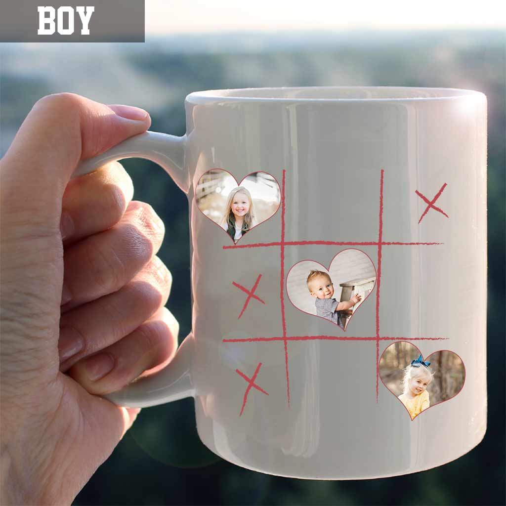 Mes petits-enfants ont conquis mon cœur - Mug personnalisé pour la fête des mères