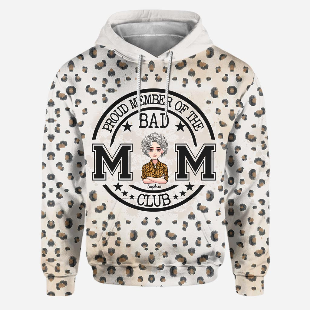 Membre fière du club des mauvaises mamans - Sweat à capuche et legging personnalisés pour la fête des mères, mamie