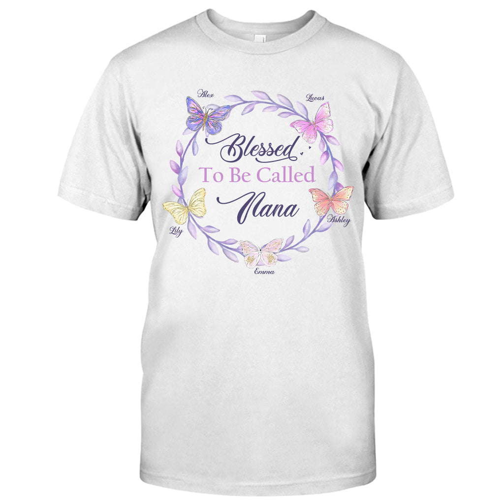 Bénie d'être appelée - T-shirt et sweat à capuche personnalisés pour grand-mère