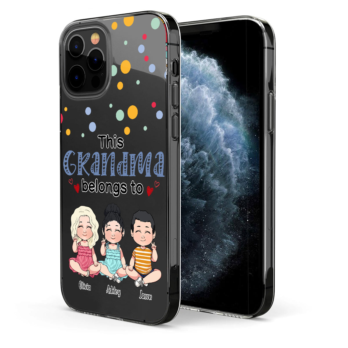 This Grandma Belongs To - Personalized Grandma Clear Phone Case