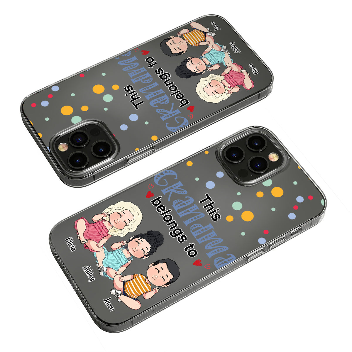 This Grandma Belongs To - Personalized Grandma Clear Phone Case