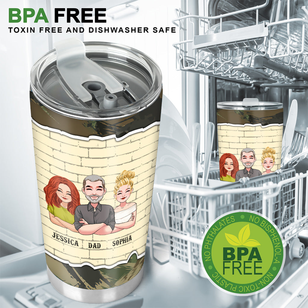 Peu importe les aléas de la vie - Gobelet isotherme personnalisé pour la fête des pères