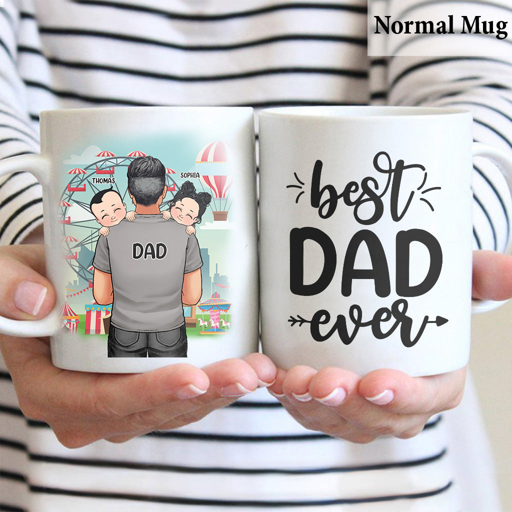 Meilleur papa du monde - Cadeau pour papa, grand-père, oncle, mari - Mug personnalisé