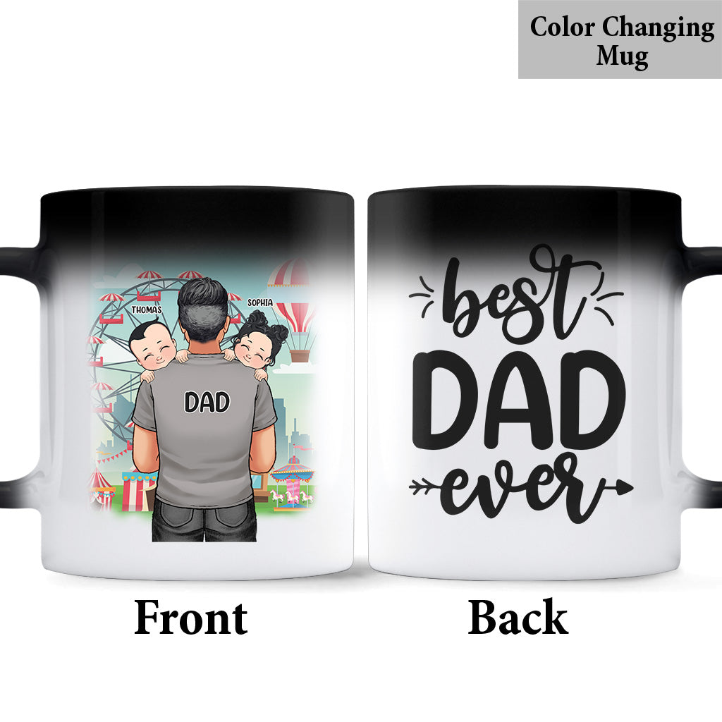 Meilleur papa du monde - Cadeau pour papa, grand-père, oncle, mari - Mug personnalisé