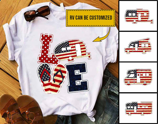 T-shirt et sweat à capuche personnalisés « J’adore le camping »