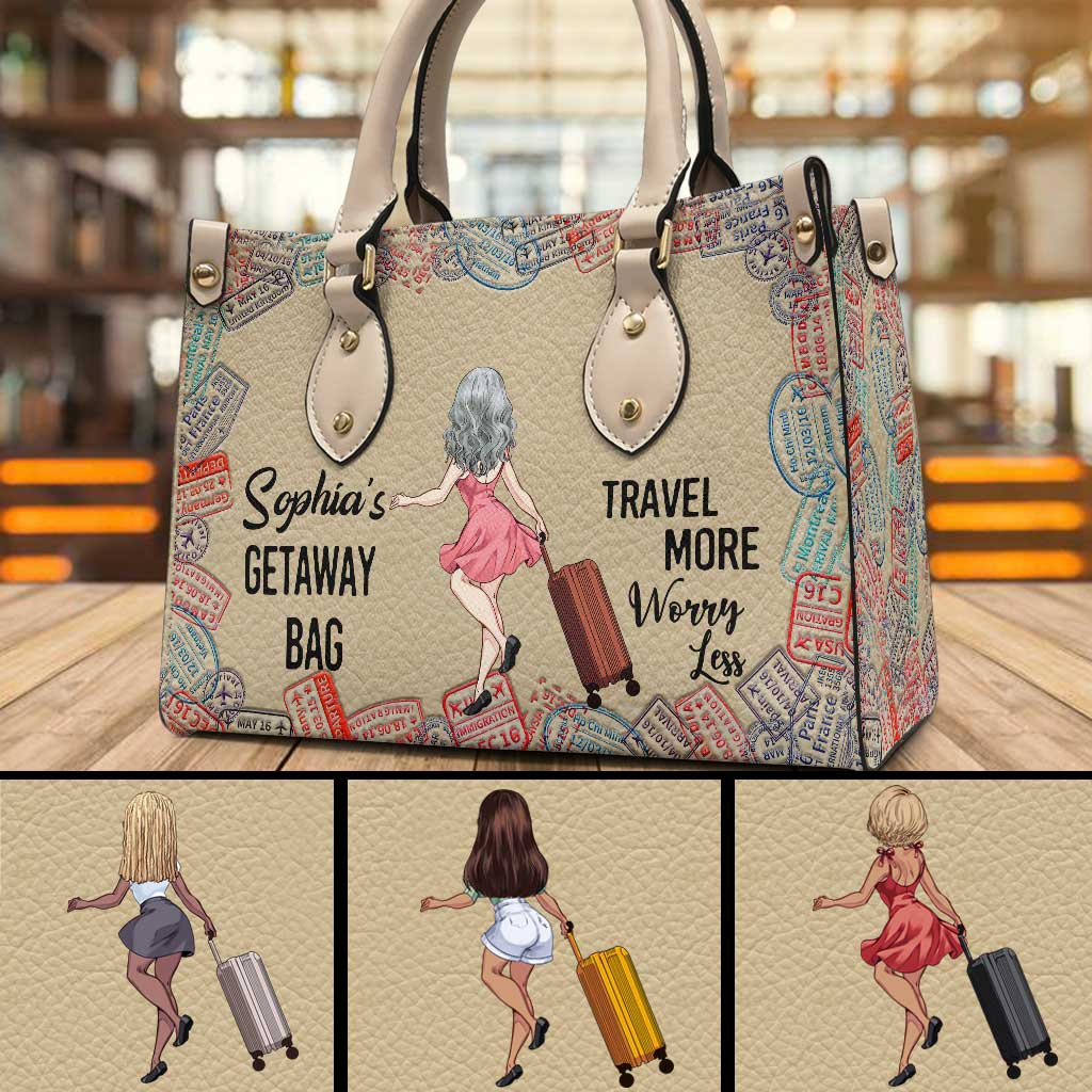 Sac d'escapade - Sac à main de voyage personnalisé en cuir