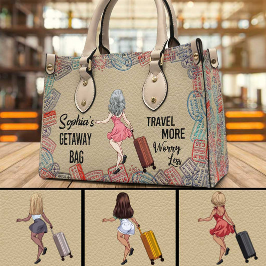 Sac d'escapade - Sac à main de voyage personnalisé en cuir