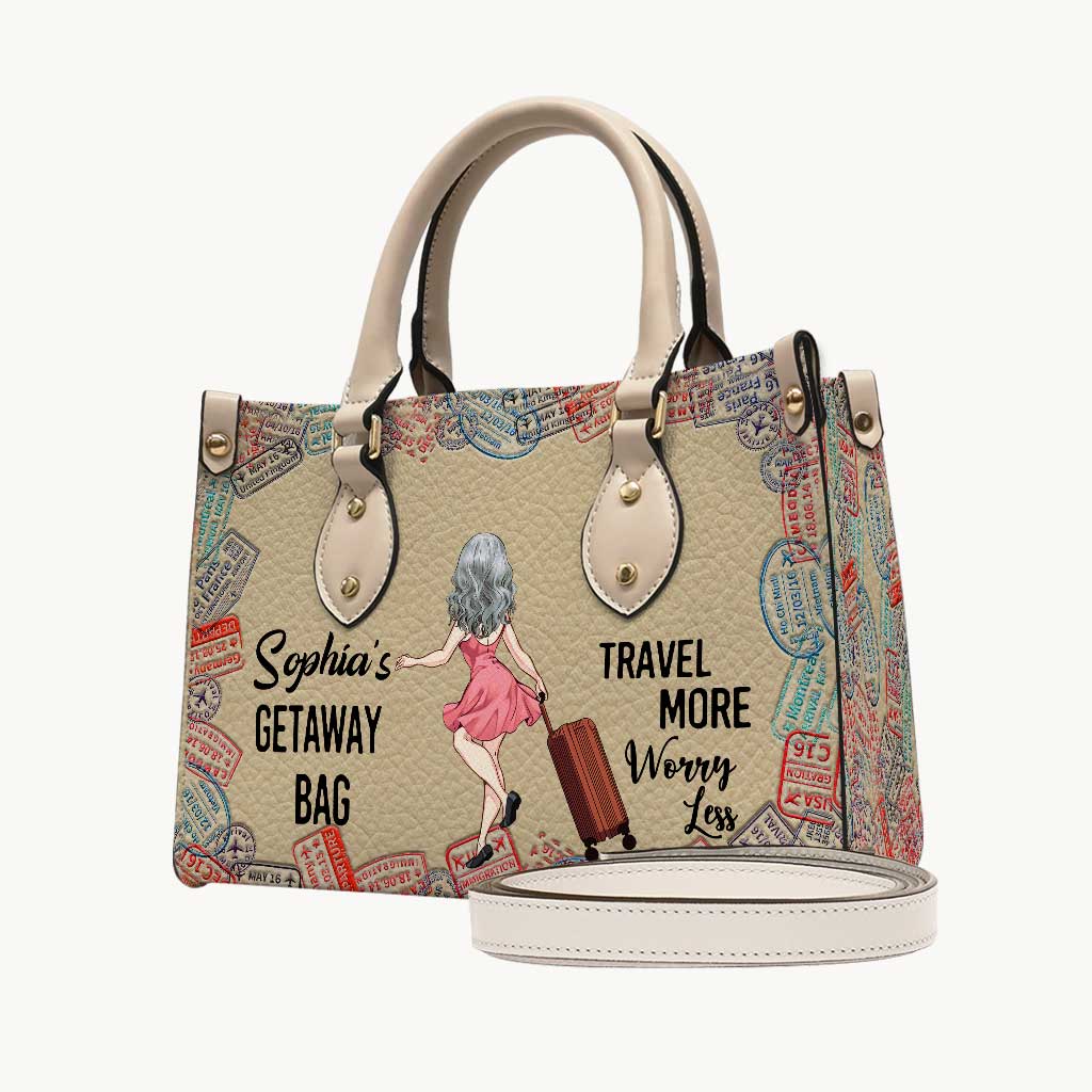 Sac d'escapade - Sac à main de voyage personnalisé en cuir