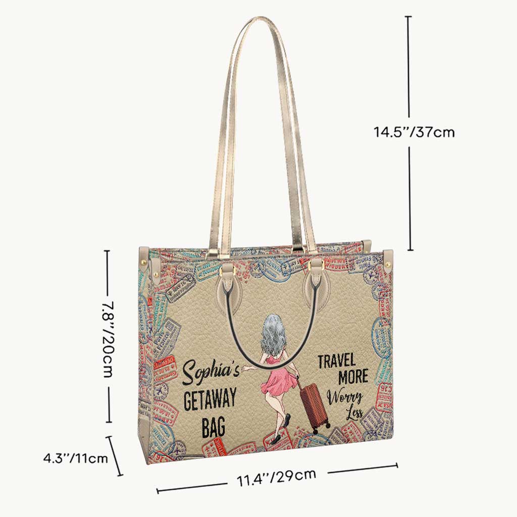 Sac d'escapade - Sac à main de voyage personnalisé en cuir