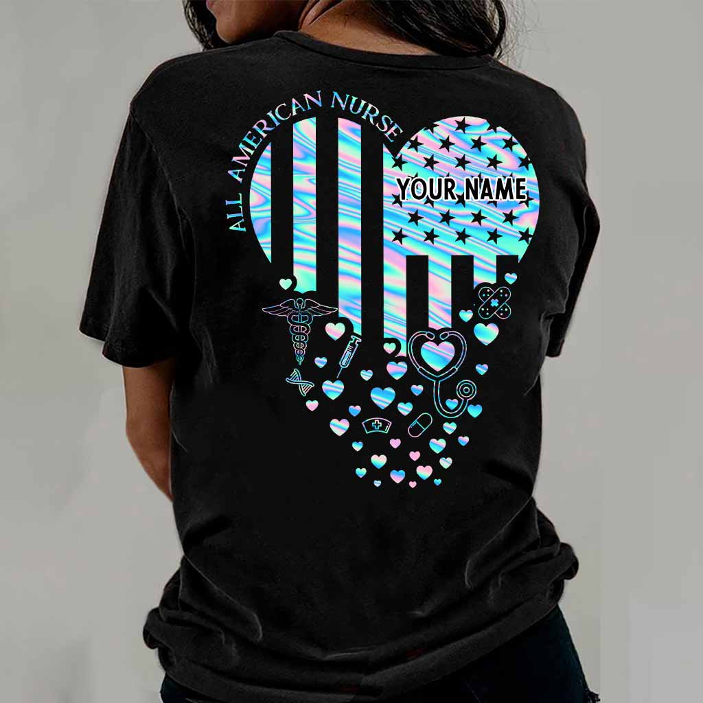 Infirmière fière - T-shirt et sweat à capuche personnalisés pour la fête de l'Indépendance