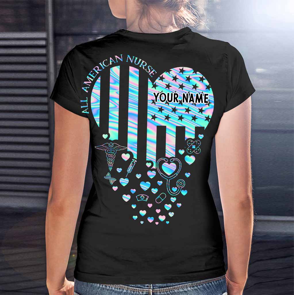 Infirmière fière - T-shirt et sweat à capuche personnalisés pour la fête de l'Indépendance