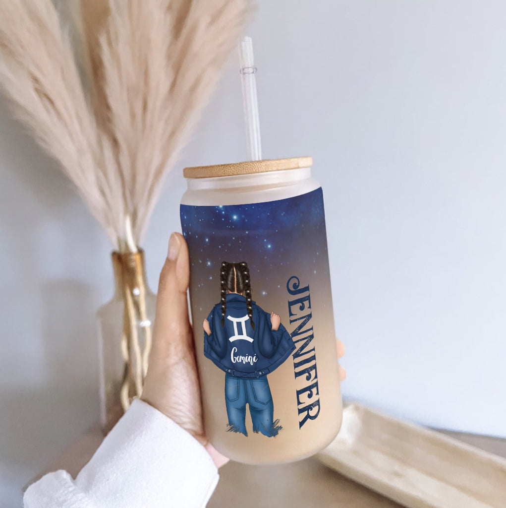 Zodiac Denim - Verre à cocktail personnalisé avec horoscope