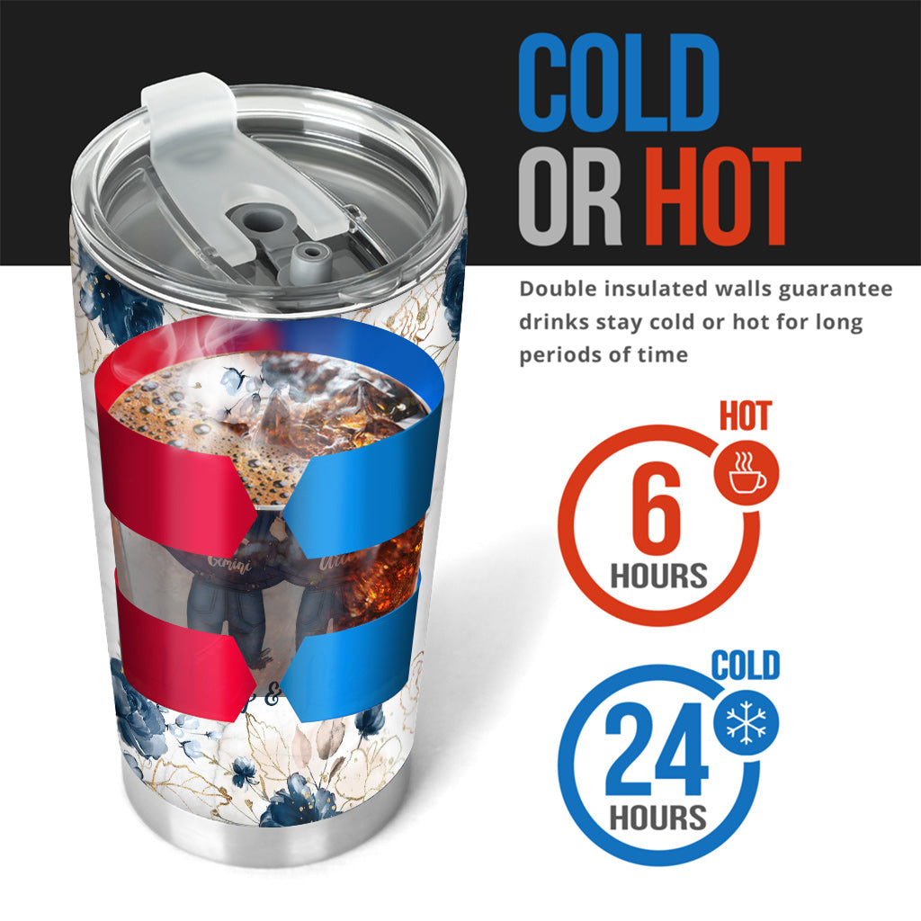 Gobelet isotherme Zodiac Denim Bestie - Cadeau horoscope pour une amie - Gobelet personnalisé