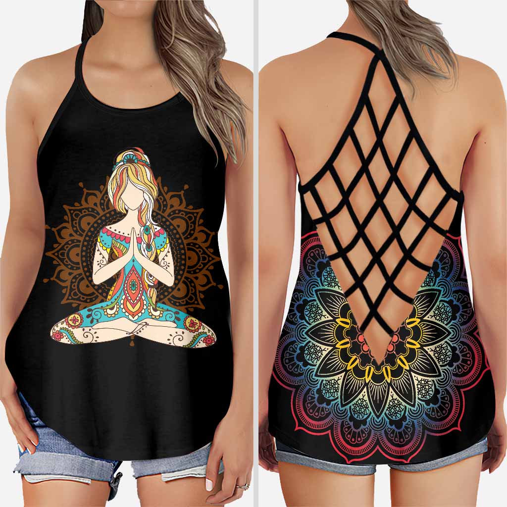 Namaste Cross Tank Top