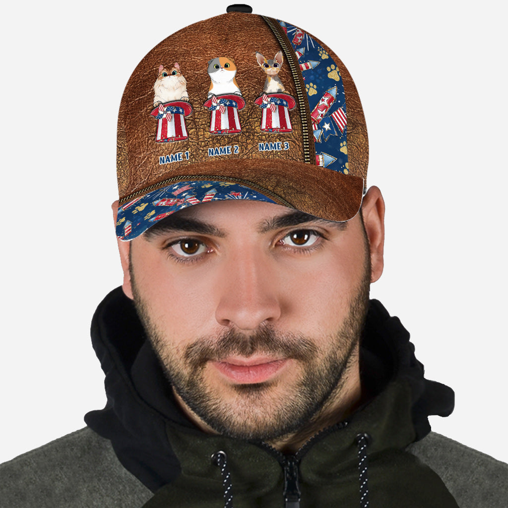 Joyeux 4 juin ! Casquette classique personnalisée avec chat