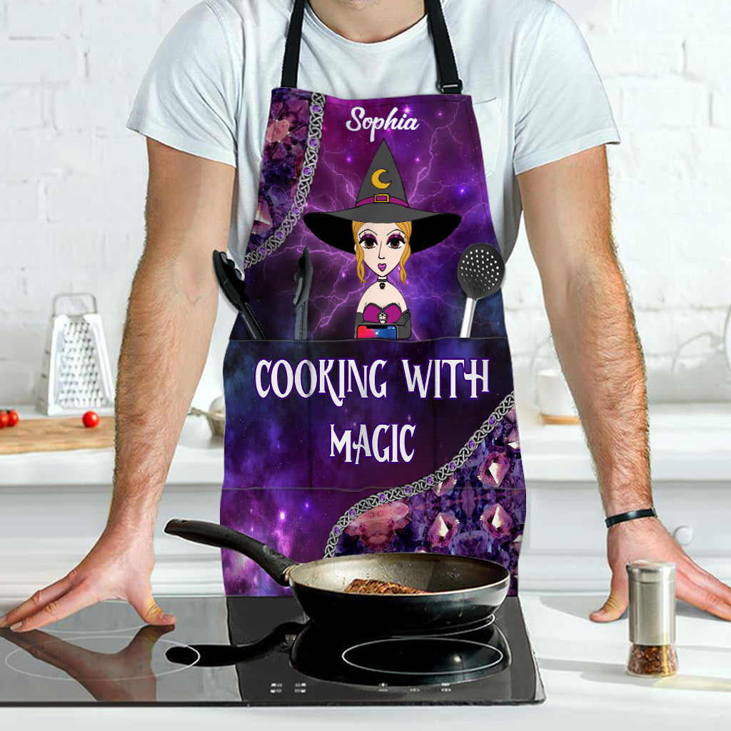Cooking With Magic - Personalized Witch Apron