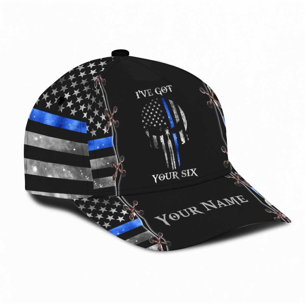 I've Got Your Six - Police Officer Personalized Classic Cap With Printed Vent Holes