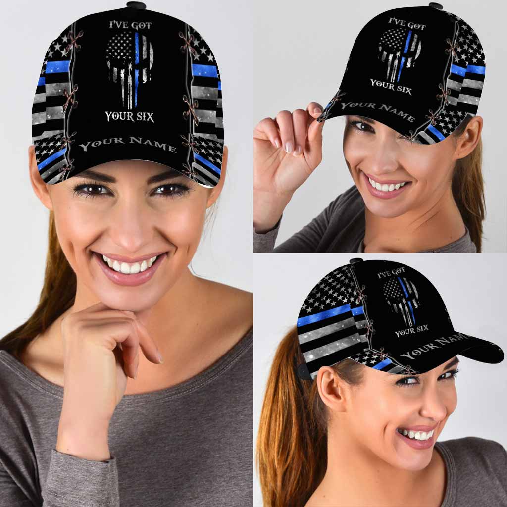 I've Got Your Six - Police Officer Personalized Classic Cap With Printed Vent Holes