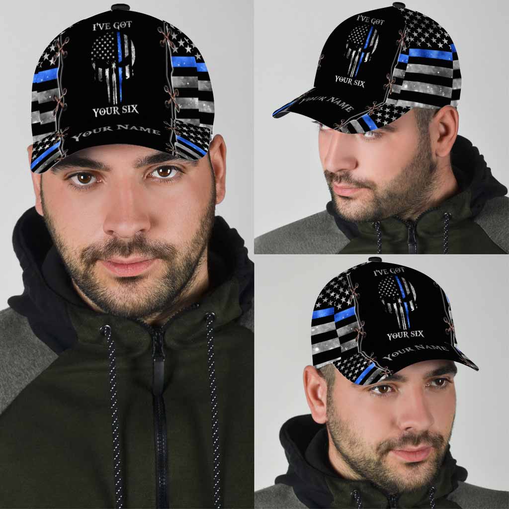 I've Got Your Six - Police Officer Personalized Classic Cap With Printed Vent Holes