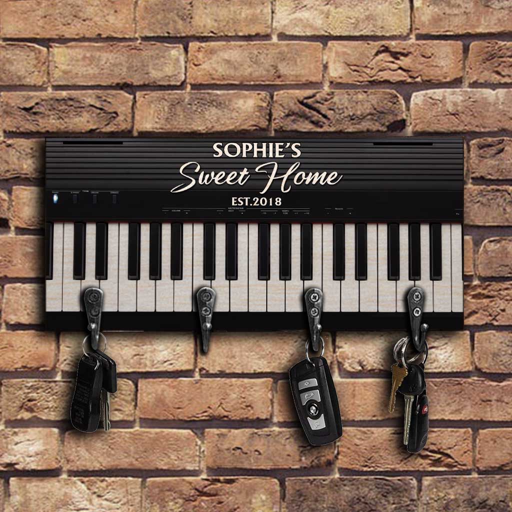 Sweet Home - Porte-clés de piano personnalisé