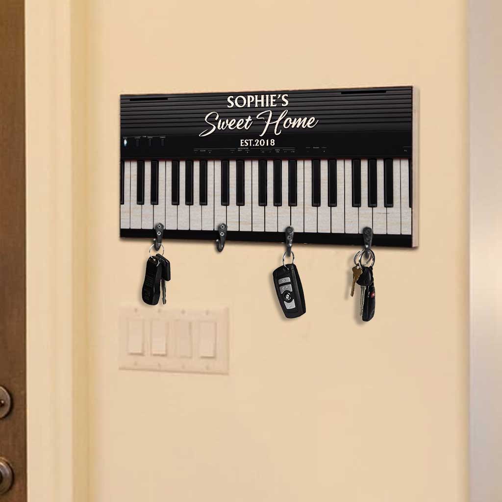 Sweet Home - Porte-clés de piano personnalisé