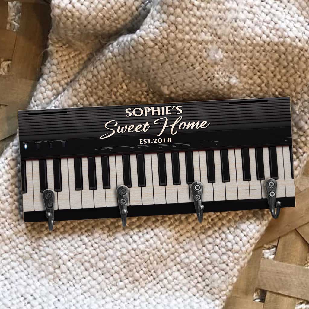 Sweet Home - Porte-clés de piano personnalisé