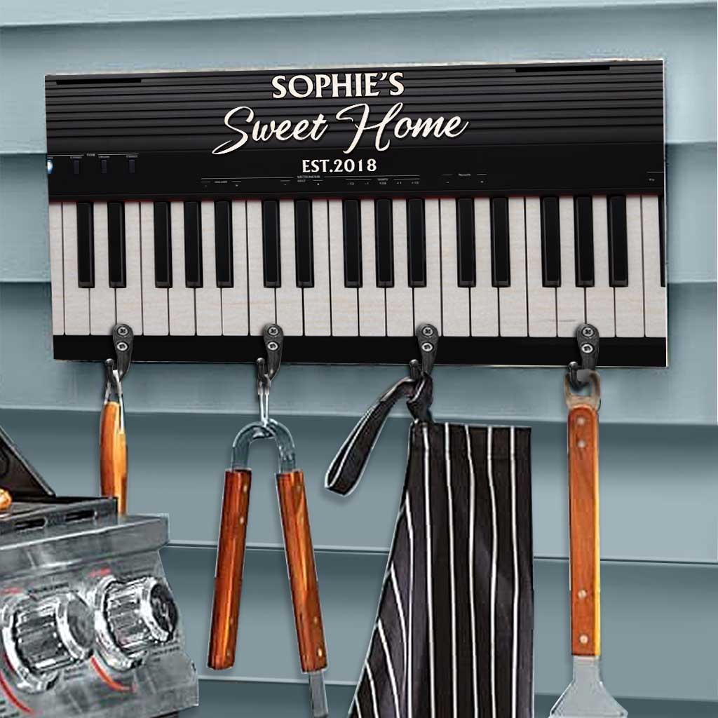 Sweet Home - Porte-clés de piano personnalisé