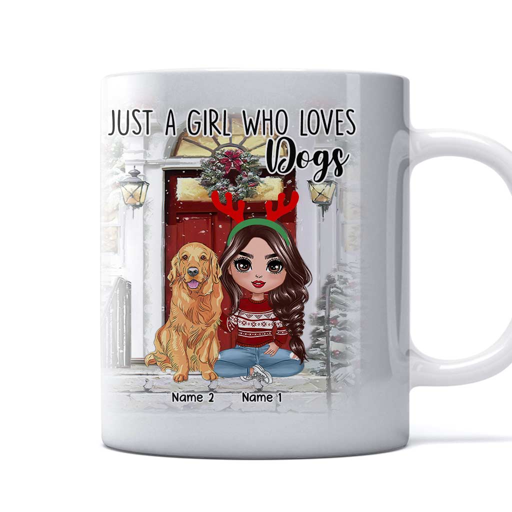 La vie est plus belle avec un chien - Mug de Noël personnalisé pour chien