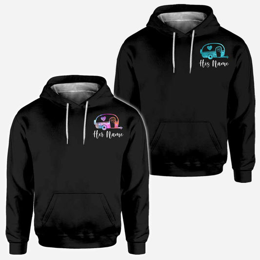 Camper King Camper Queen - T-shirt et sweat à capuche personnalisés sur le thème du camping