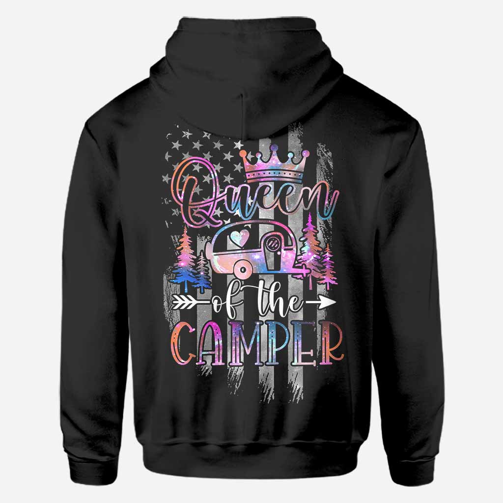 Camper King Camper Queen - T-shirt et sweat à capuche personnalisés sur le thème du camping