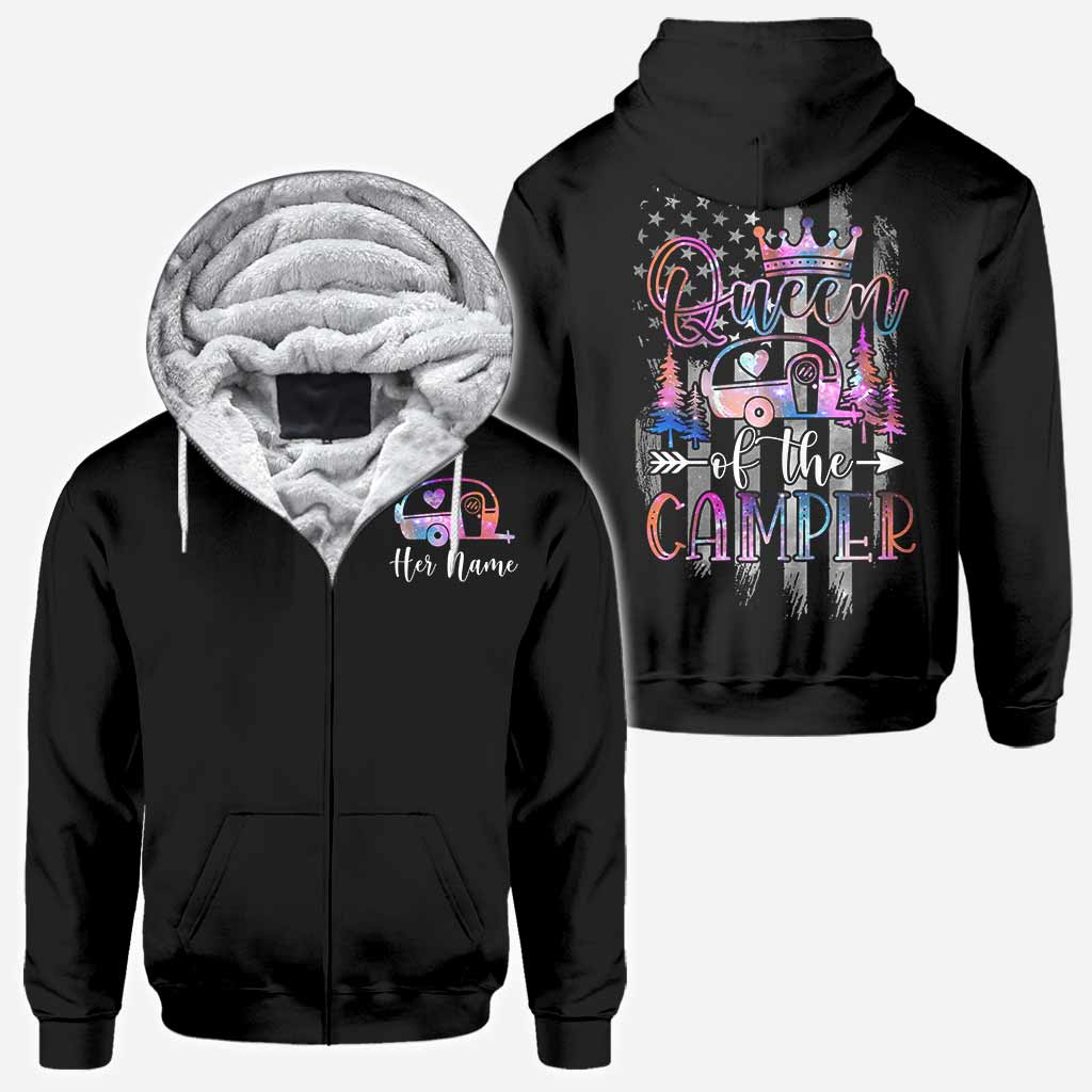 Camper King Camper Queen - T-shirt et sweat à capuche personnalisés sur le thème du camping