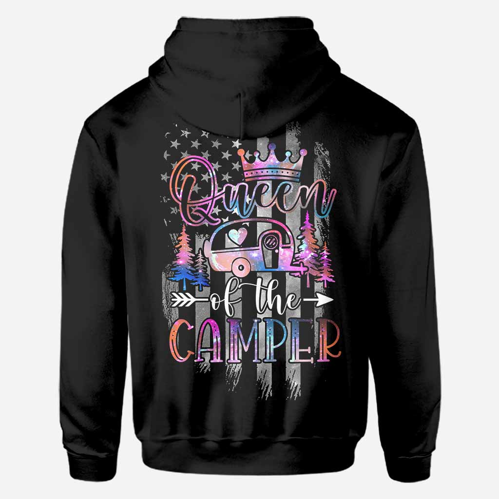 Camper King Camper Queen - T-shirt et sweat à capuche personnalisés sur le thème du camping