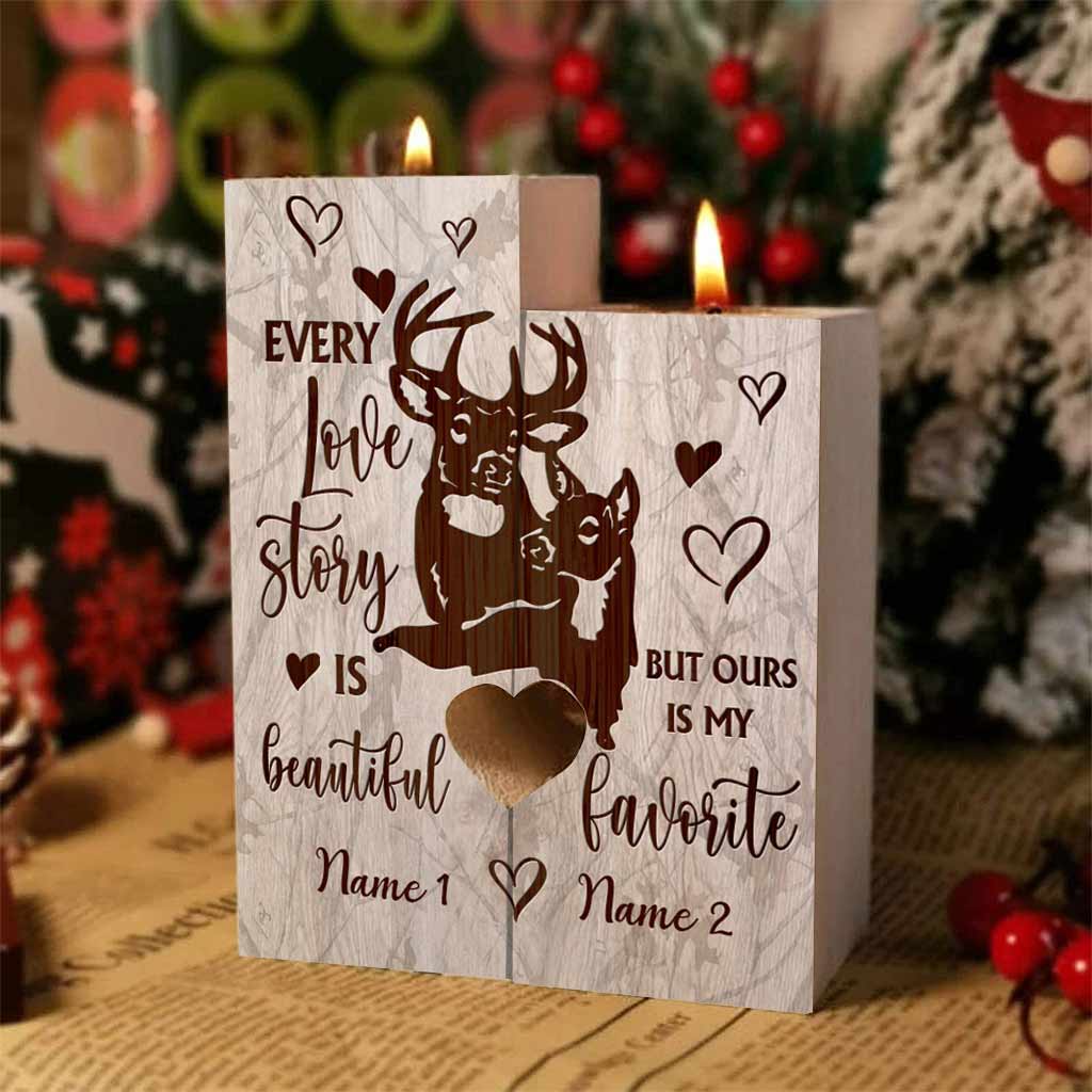 Dieu a béni la route brisée - Porte-bougie de chasse personnalisé