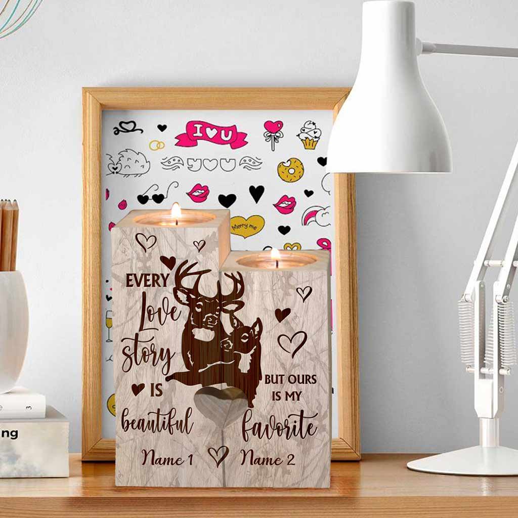 Dieu a béni la route brisée - Porte-bougie de chasse personnalisé