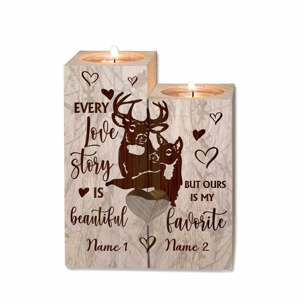 Dieu a béni la route brisée - Porte-bougie de chasse personnalisé