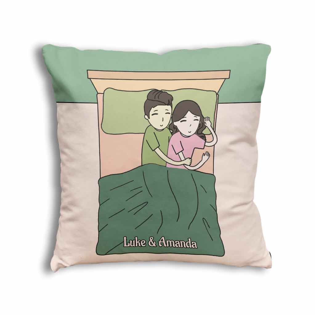 Tu es mon/ma préféré(e) - Coussin décoratif personnalisé pour couple